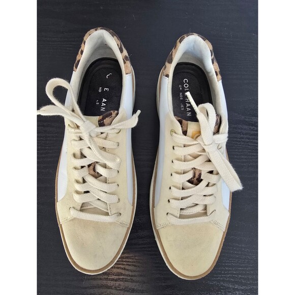 Cole Haan GrandPrø Topspin Leather Platform Sneakers women's size 6.5B - Picture 5 of 9